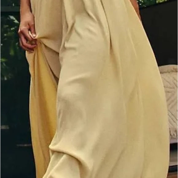NWT Free People Look Into the Sun Maxi Dress in Lemongrass, Sz. S - Picture 9 of 11